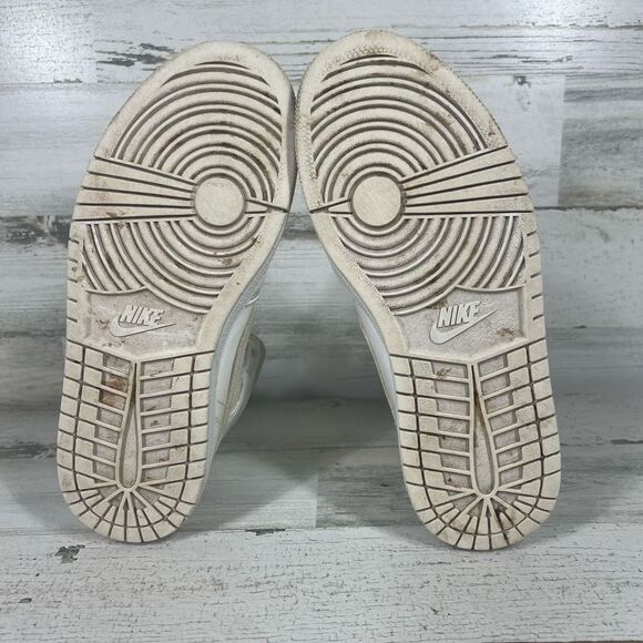 Nike Air‎ Jordan 1 Mid White Wolf Basketball Shoes BQ6472-111 Men Size 8 - Picture 7 of 8